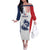 Custom France Football Off The Shoulder Long Sleeve Dress Les Bleus Rooster Sporty Style - Wonder Print Shop