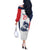 Custom France Football Off The Shoulder Long Sleeve Dress Les Bleus Rooster Sporty Style - Wonder Print Shop