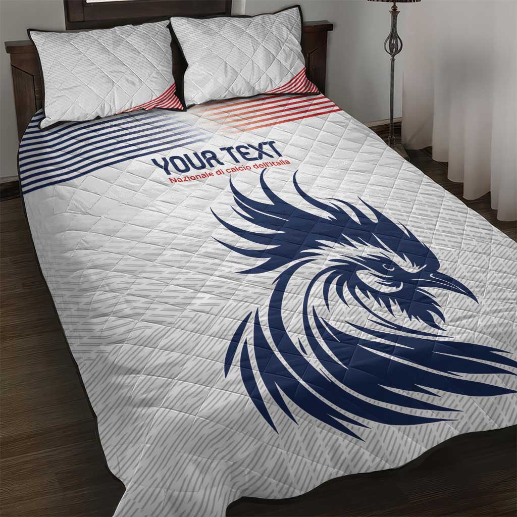 Custom France Football Quilt Bed Set Les Bleus Rooster Sporty Style - Wonder Print Shop