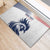 Custom France Football Rubber Doormat Les Bleus Rooster Sporty Style - Wonder Print Shop