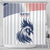 Custom France Football Shower Curtain Les Bleus Rooster Sporty Style