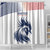 Custom France Football Shower Curtain Les Bleus Rooster Sporty Style