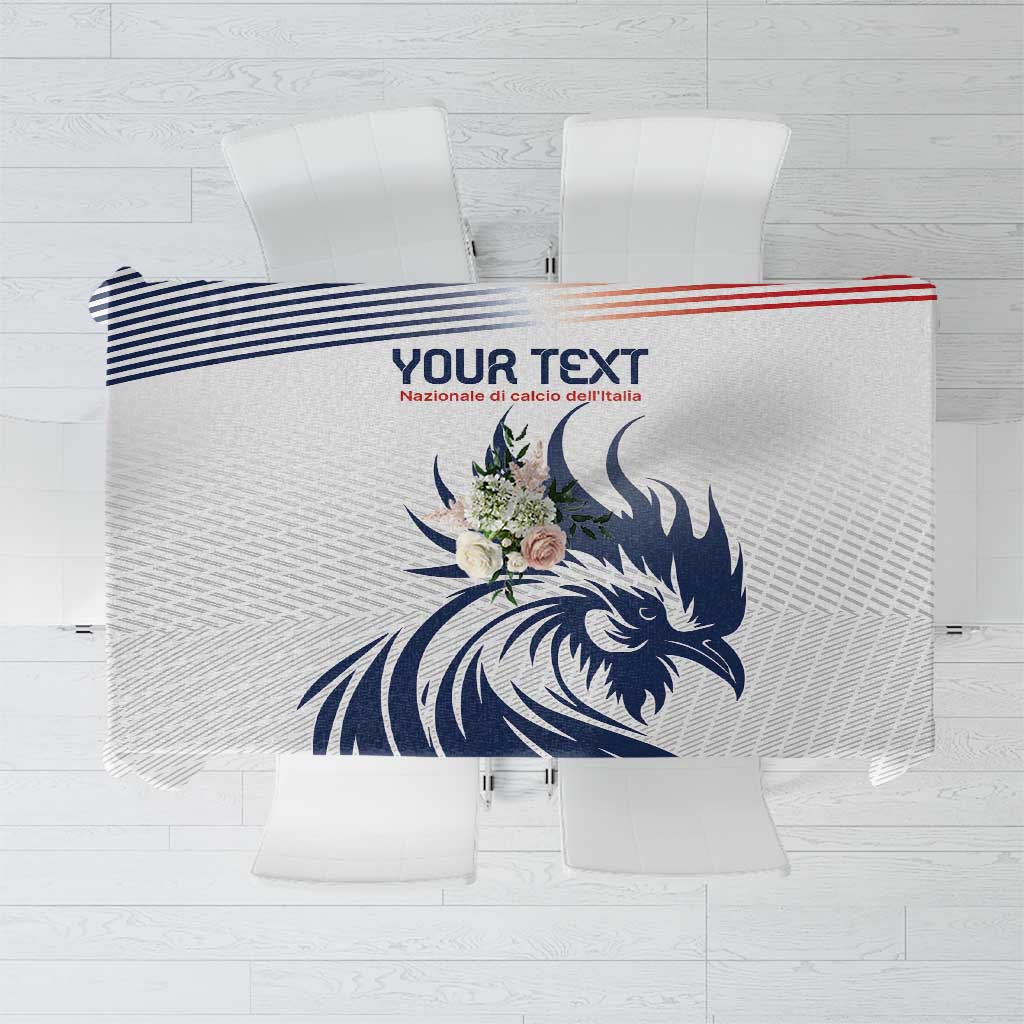 Custom France Football Tablecloth Les Bleus Rooster Sporty Style - Wonder Print Shop