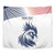 Custom France Football Tapestry Les Bleus Rooster Sporty Style