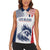 Custom France Football Women Sleeveless Polo Shirt Les Bleus Rooster Sporty Style - Wonder Print Shop