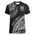 Fiji Rugby Women V Neck T Shirt Kaiviti Fijian Tribal World Cup Black - Wonder Print Shop