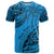 Fiji Rugby T Shirt Kaiviti Fijian Tribal World Cup Blue No1 - Wonder Print Shop