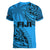 Fiji Rugby Women V Neck T Shirt Kaiviti Fijian Tribal World Cup Blue No1 - Wonder Print Shop