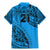 Custom Fiji Rugby Family Matching Mermaid Dress and Hawaiian Shirt Kaiviti Fijian Tribal World Cup Blue No1 LT9 - Wonder Print Shop