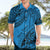 Custom Fiji Rugby Hawaiian Shirt Kaiviti Fijian Tribal World Cup Blue No1 - Wonder Print Shop