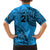 Custom Fiji Rugby Hawaiian Shirt Kaiviti Fijian Tribal World Cup Blue No1 - Wonder Print Shop