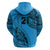 Custom Fiji Rugby Hoodie Kaiviti Fijian Tribal World Cup Blue No1 - Wonder Print Shop