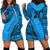 Custom Fiji Rugby Hoodie Dress Kaiviti Fijian Tribal World Cup Blue No1 - Wonder Print Shop