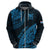 Fiji Rugby Hoodie Kaiviti Fijian Tribal World Cup Blue No2 - Wonder Print Shop