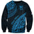 Fiji Rugby Sweatshirt Kaiviti Fijian Tribal World Cup Blue No2 - Wonder Print Shop