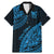 Custom Fiji Rugby Family Matching Mermaid Dress and Hawaiian Shirt Kaiviti Fijian Tribal World Cup Blue No2 LT9 - Wonder Print Shop