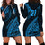 Custom Fiji Rugby Hoodie Dress Kaiviti Fijian Tribal World Cup Blue No2 - Wonder Print Shop