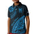 Custom Fiji Rugby Kid Polo Shirt Kaiviti Fijian Tribal World Cup Blue No2 - Wonder Print Shop