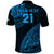 Custom Fiji Rugby Polo Shirt Kaiviti Fijian Tribal World Cup Blue No2 - Wonder Print Shop