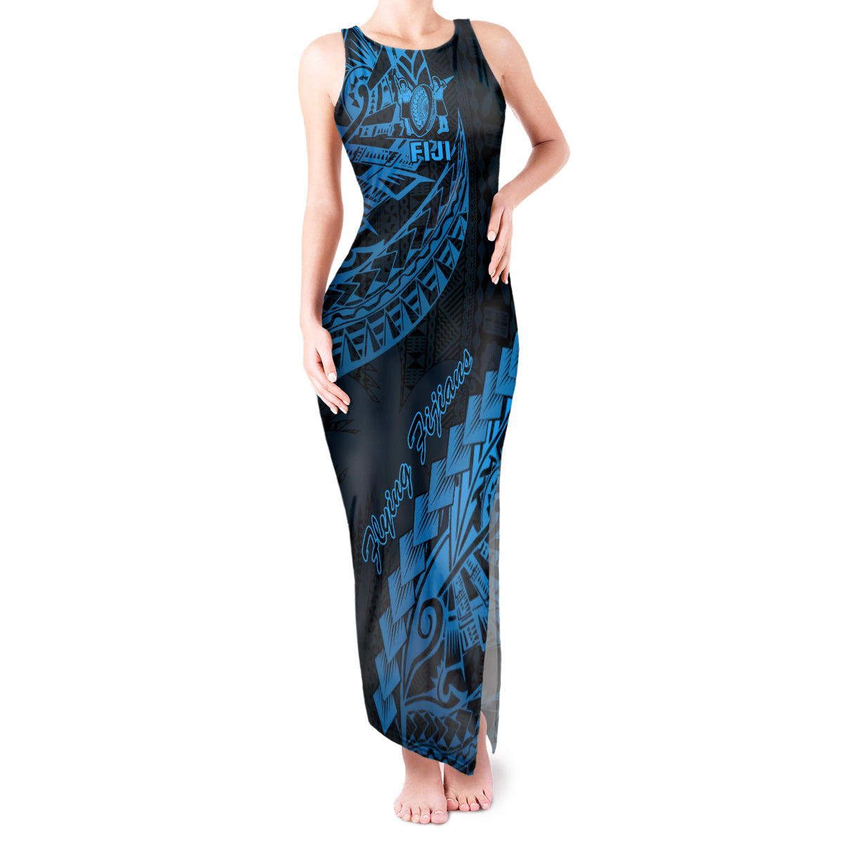 custom-fiji-rugby-tank-maxi-dress-kaiviti-fijian-tribal-world-cup-blue-no2