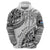 Fiji Rugby Hoodie Kaiviti Fijian Tribal World Cup White - Wonder Print Shop