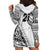 Custom Fiji Rugby Hoodie Dress Kaiviti Fijian Tribal World Cup White - Wonder Print Shop