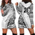 Custom Fiji Rugby Hoodie Dress Kaiviti Fijian Tribal World Cup White - Wonder Print Shop