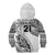 Custom Fiji Rugby Kid Hoodie Kaiviti Fijian Tribal World Cup White - Wonder Print Shop