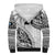 Custom Fiji Rugby Sherpa Hoodie Kaiviti Fijian Tribal World Cup White - Wonder Print Shop