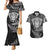 New Zealand Rugby Couples Matching Mermaid Dress and Hawaiian Shirt Silver Fern All Black Mix Ta Moko White Style LT9 - Wonder Print Shop