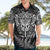 New Zealand Rugby Hawaiian Shirt Silver Fern All Black Mix Ta Moko White Style - Wonder Print Shop