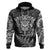 New Zealand Rugby Hoodie Silver Fern All Black Mix Ta Moko White Style - Wonder Print Shop