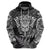 New Zealand Rugby Hoodie Silver Fern All Black Mix Ta Moko White Style - Wonder Print Shop