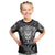 New Zealand Rugby Kid T Shirt Silver Fern All Black Mix Ta Moko White Style - Wonder Print Shop