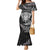 New Zealand Rugby Mermaid Dress Silver Fern All Black Mix Ta Moko White Style - Wonder Print Shop