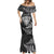 New Zealand Rugby Mermaid Dress Silver Fern All Black Mix Ta Moko White Style - Wonder Print Shop