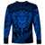 New Zealand Rugby Long Sleeve Shirt Silver Fern All Black Mix Ta Moko Blue Style - Wonder Print Shop