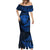 New Zealand Rugby Mermaid Dress Silver Fern All Black Mix Ta Moko Blue Style - Wonder Print Shop