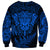 New Zealand Rugby Sweatshirt Silver Fern All Black Mix Ta Moko Blue Style - Wonder Print Shop