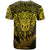 New Zealand Rugby T Shirt Silver Fern All Black Mix Ta Moko Gold Style - Wonder Print Shop