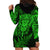 New Zealand Rugby Hoodie Dress Silver Fern All Black Mix Ta Moko Green Style - Wonder Print Shop