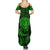 New Zealand Rugby Summer Maxi Dress Silver Fern All Black Mix Ta Moko Green Style - Wonder Print Shop