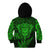 New Zealand Rugby Kid Hoodie Silver Fern All Black Mix Ta Moko Green Style - Wonder Print Shop