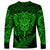 New Zealand Rugby Long Sleeve Shirt Silver Fern All Black Mix Ta Moko Green Style - Wonder Print Shop