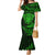 New Zealand Rugby Mermaid Dress Silver Fern All Black Mix Ta Moko Green Style - Wonder Print Shop