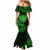 New Zealand Rugby Mermaid Dress Silver Fern All Black Mix Ta Moko Green Style - Wonder Print Shop