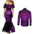 new-zealand-rugby-couples-matching-mermaid-dress-and-long-sleeve-button-shirts-silver-fern-all-black-mix-ta-moko-purple-style