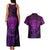 New Zealand Rugby Couples Matching Tank Maxi Dress and Hawaiian Shirt Silver Fern All Black Mix Ta Moko Purple Style LT9 - Wonder Print Shop