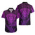 New Zealand Rugby Hawaiian Shirt Silver Fern All Black Mix Ta Moko Purple Style - Wonder Print Shop