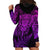 New Zealand Rugby Hoodie Dress Silver Fern All Black Mix Ta Moko Purple Style - Wonder Print Shop